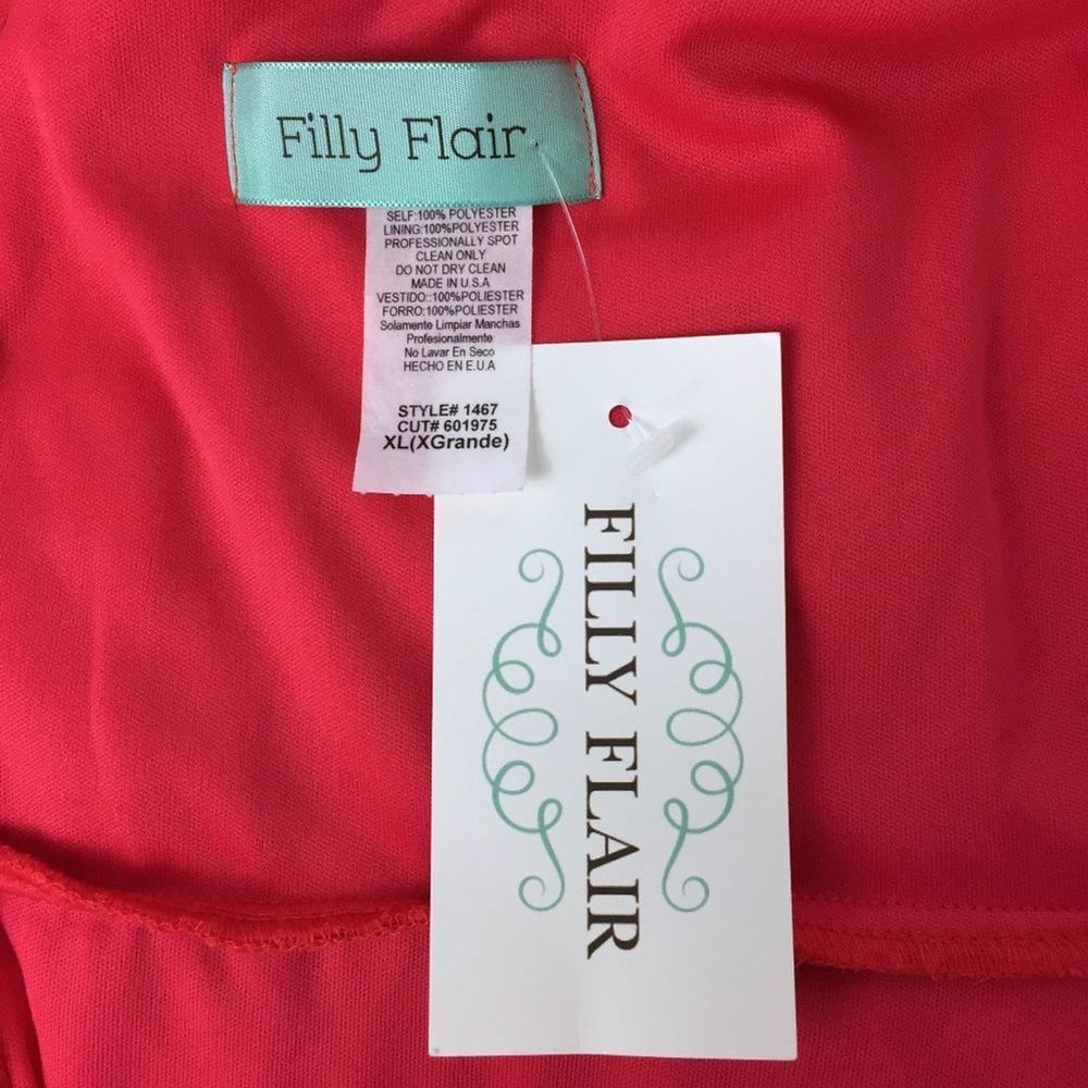 Filly Fair | Coral Lace Boat Neck Low Back Dress - Picture 7 of 8